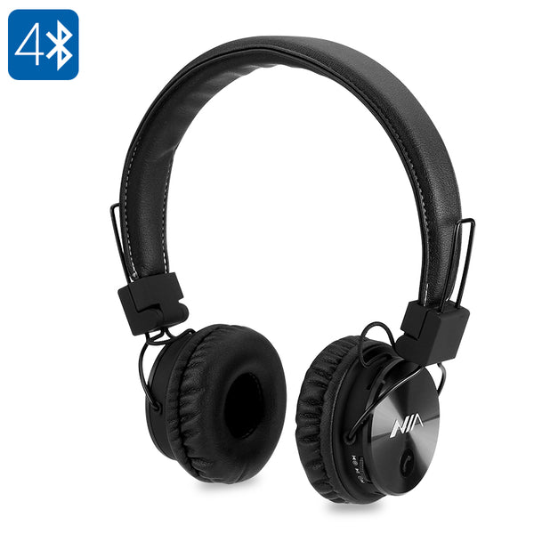 NIA X3 Bluetooth Headphones - 40mm HD Drivers, FM Radio, SD Card Slot, Wireless Headphones - merchandiserus2