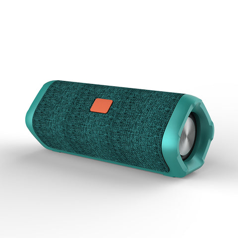New Fabric Portable Wireless Bluetooth Speaker Mini Stereo Outdoor Waterproof Audio Subwoofer with Microphone blue