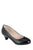 Ladies fashion high heel pump, closed round toe, kitten heel, slip on closure - merchandiserus2